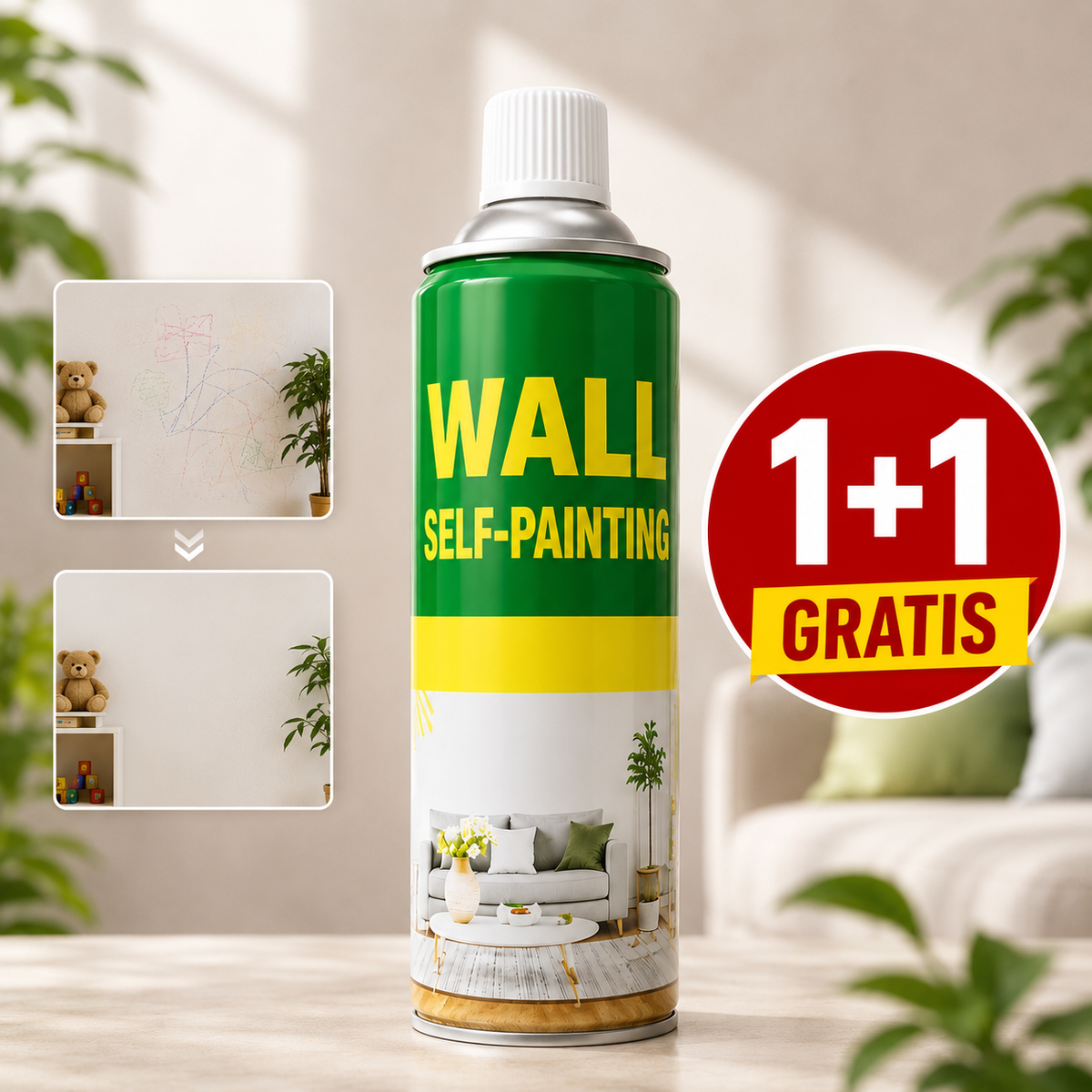 Sprej za lako krečenje Zidova 800ml (1+1 Gratis)