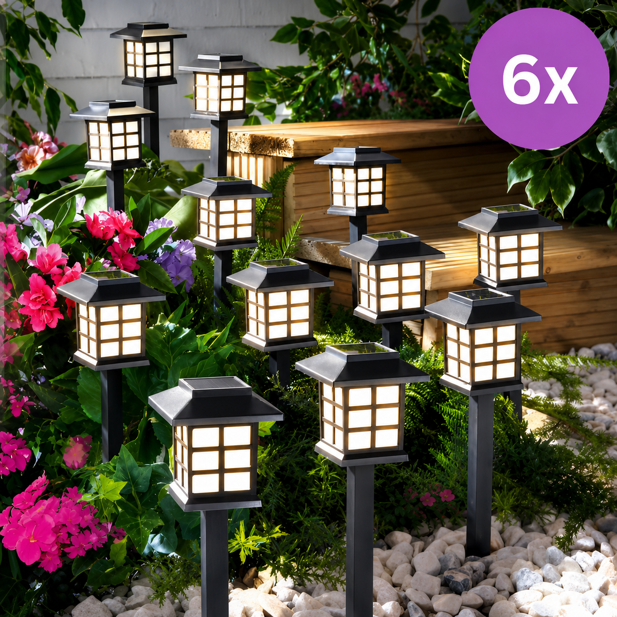 Solarni fenjeri za dvorište 3+3 GRATIS