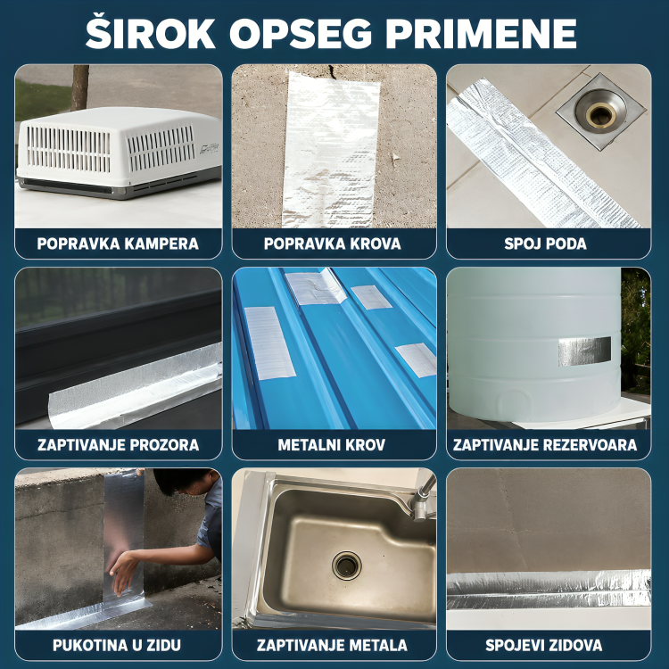 FLEX Aluminijumska Traka – Lepi, Zaptiva i Štiti