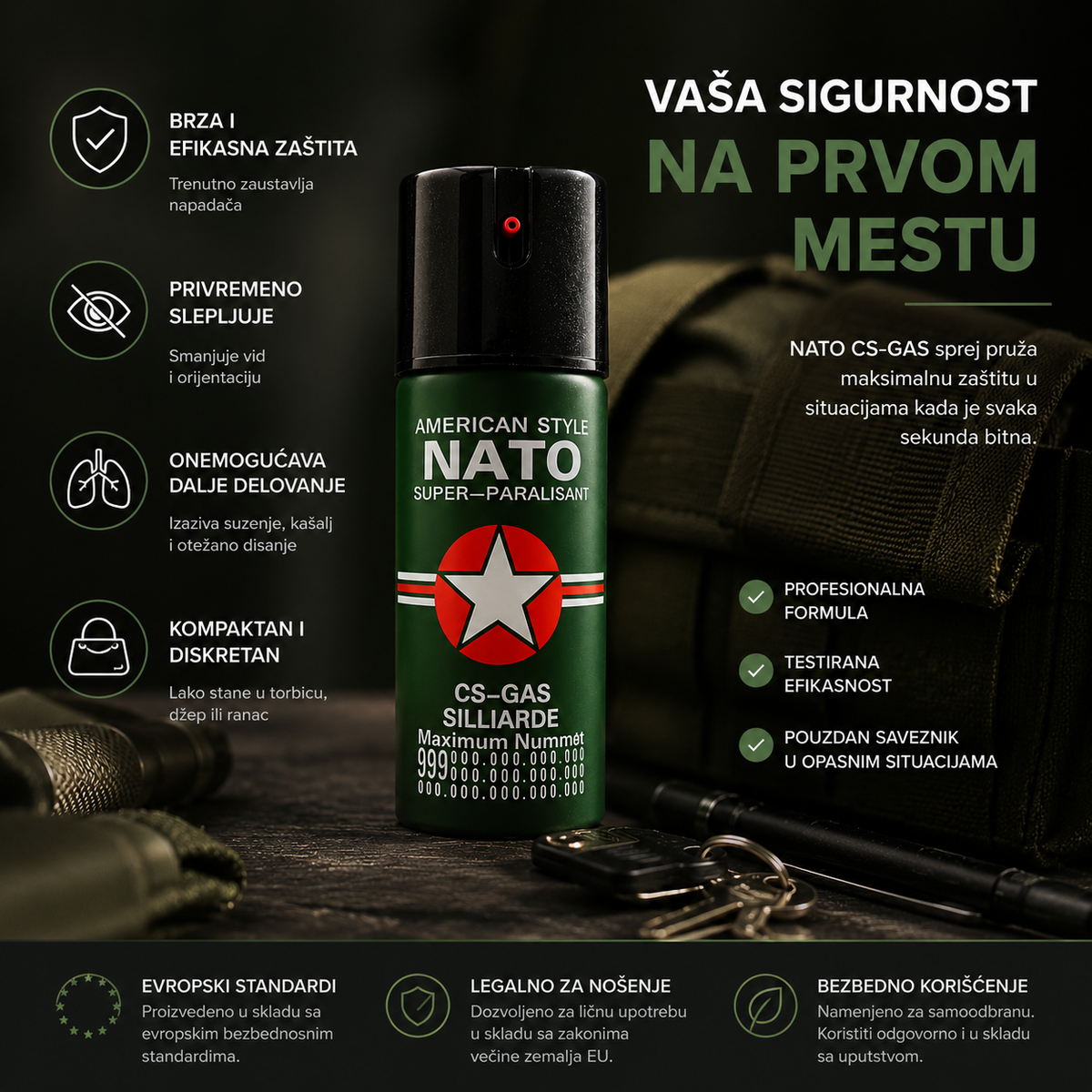 Biber Sprej Za Samoodbranu 1+1 GRATIS