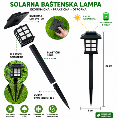 Solarni fenjeri za dvorište 3+3 GRATIS