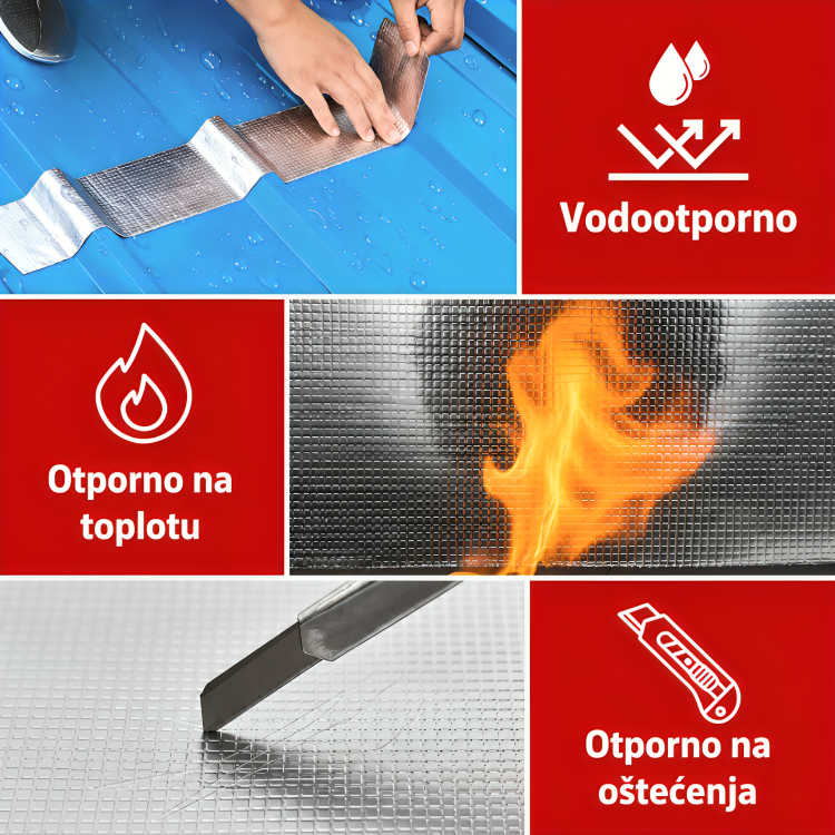 FLEX Aluminijumska Traka – Lepi, Zaptiva i Štiti